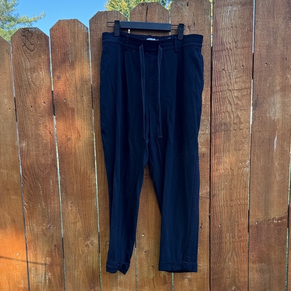 VINCE Cropped Drawstring pants blue - Picture 2 of 11